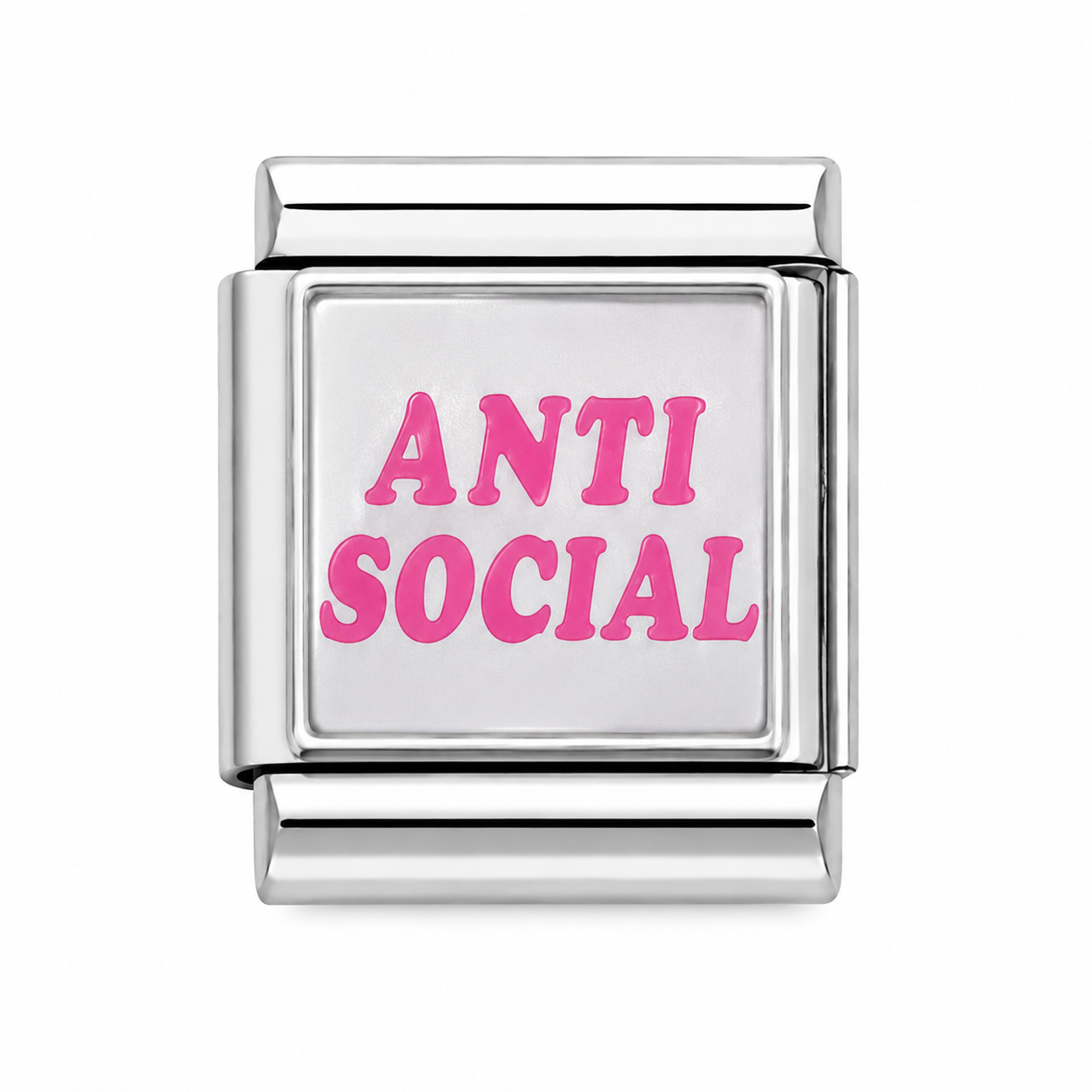Charm Anti Social Rosa