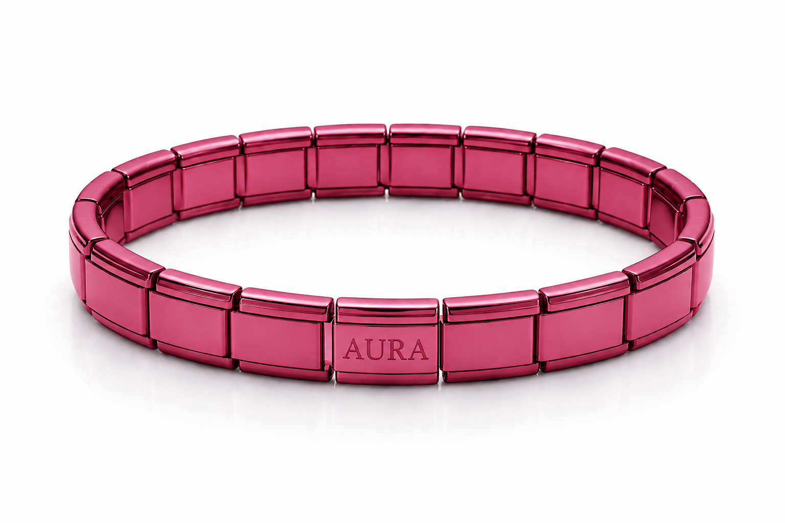 Brazalete Rosa Metálico