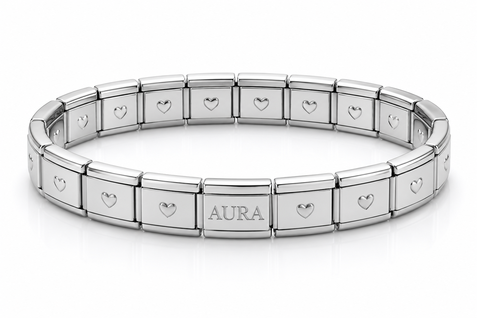 Brazalete Heart Silver