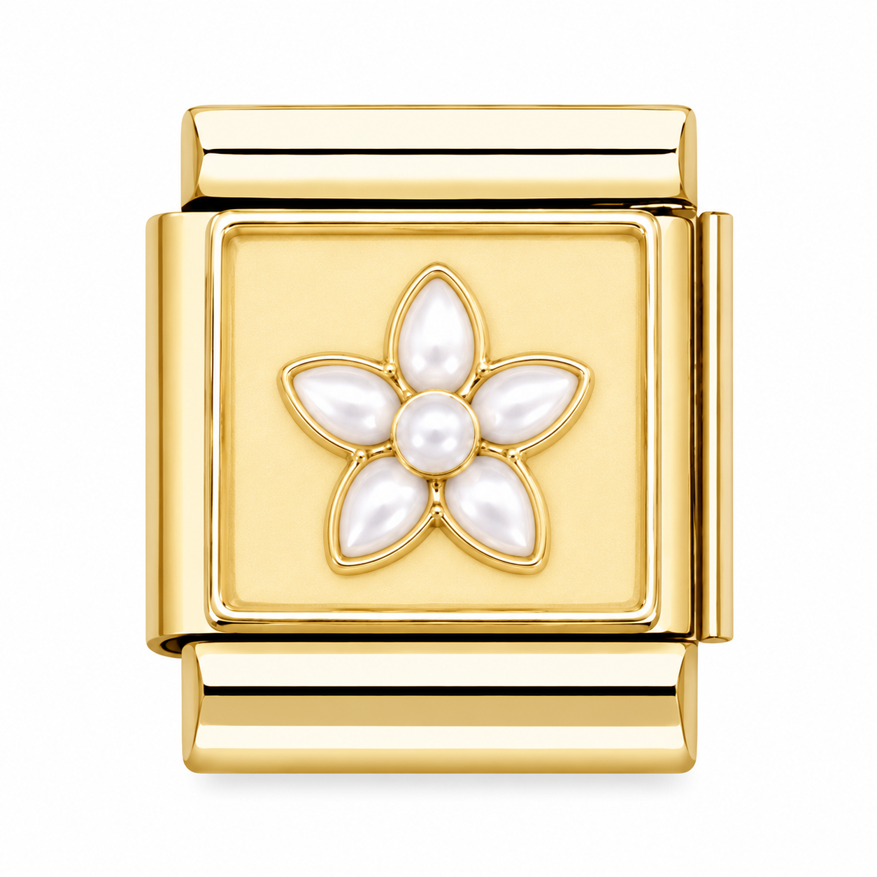 Charm Flor Plateada